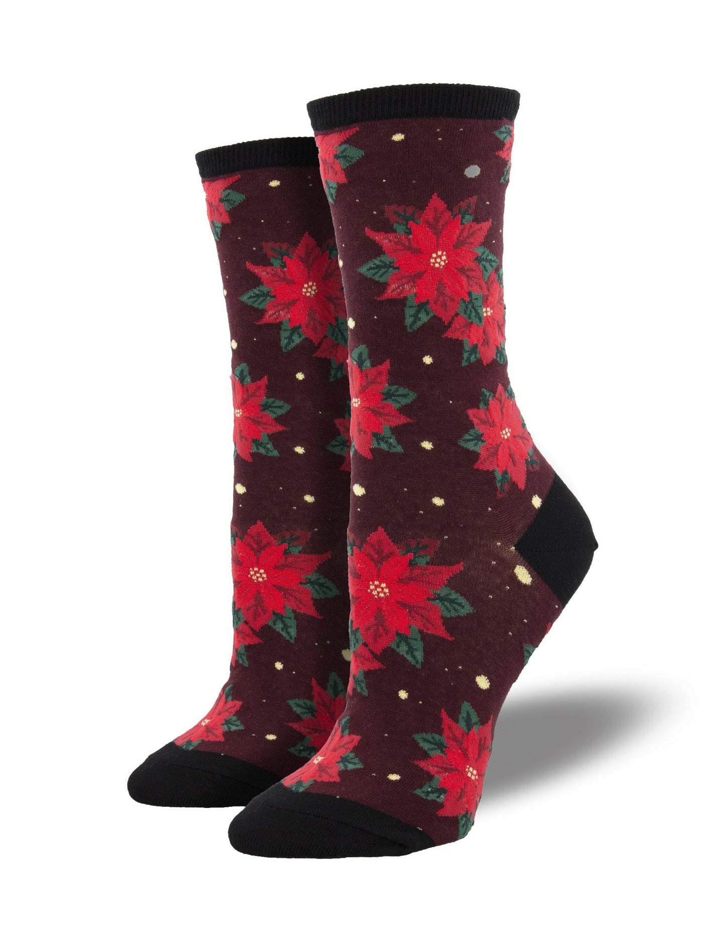 Socksmith - Poinsettia Crew Socks | Women's - Knock Your Socks Off