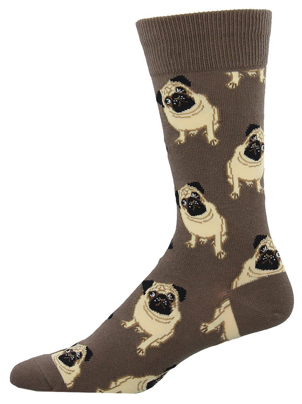 Socksmith - Pugs Crew Socks | Men's - Knock Your Socks Off