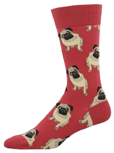 Socksmith - Pugs Crew Socks | Men's - Knock Your Socks Off