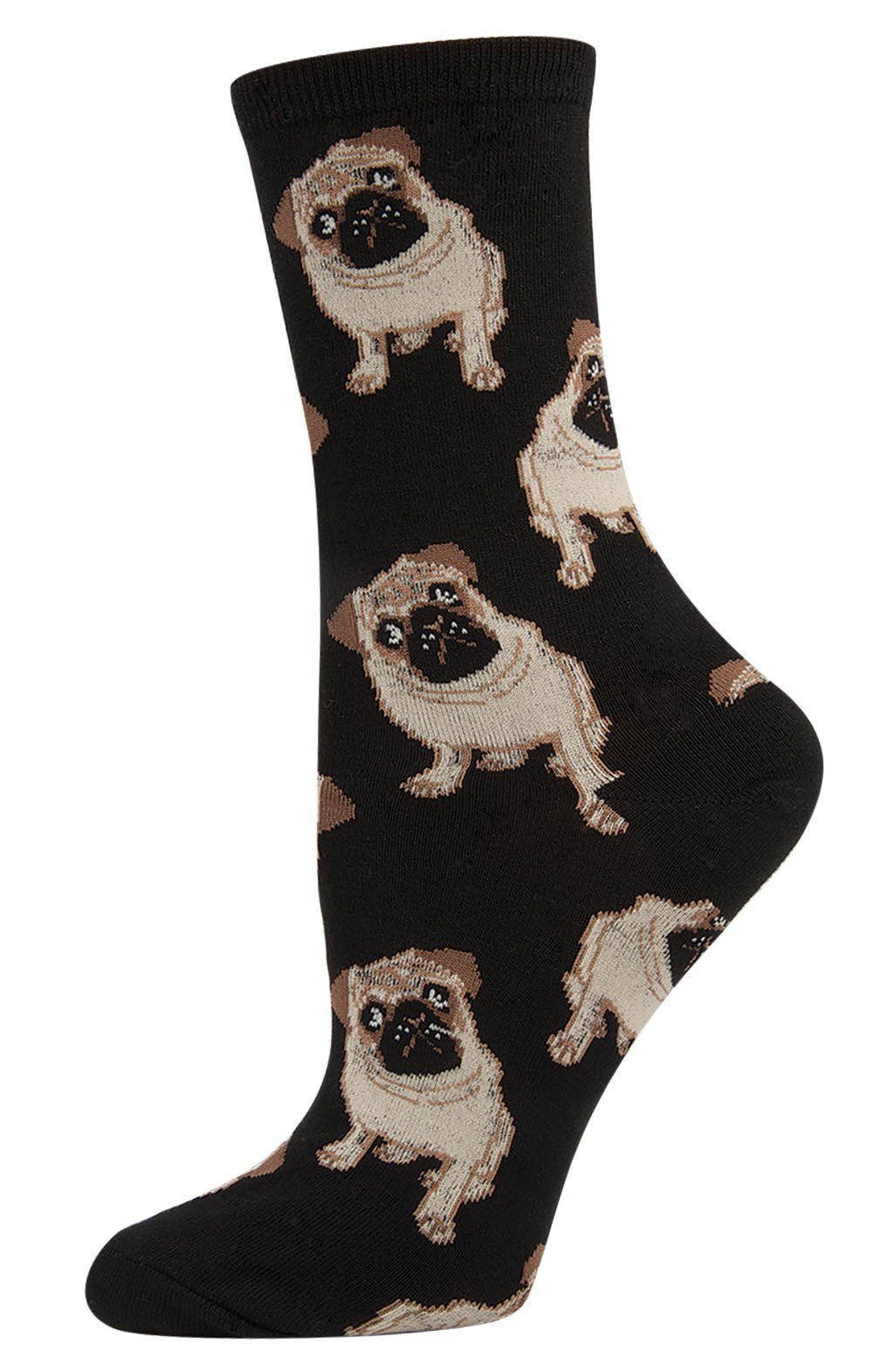 Socksmith - Pugs Crew Socks | Women's - Knock Your Socks Off