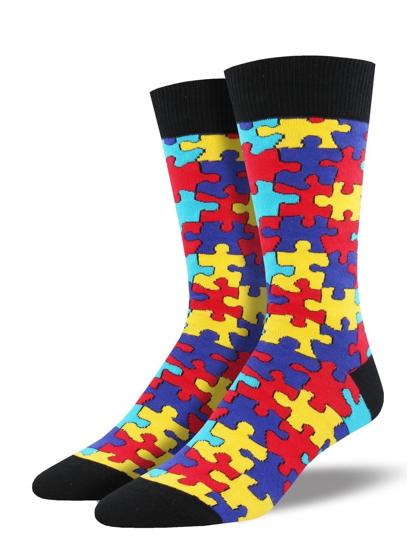 Socksmith - Puzzled Crew Socks | Men's - Knock Your Socks Off