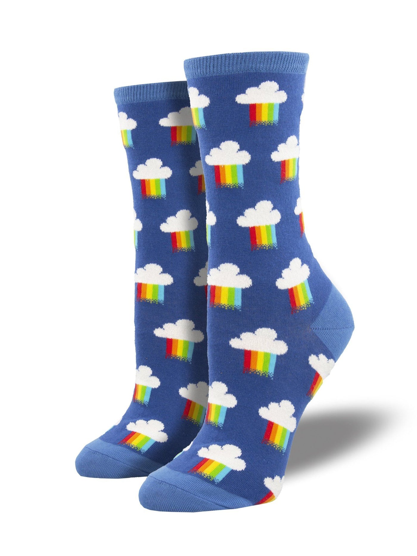 Socksmith - Rainbow Rain Crew Socks | Women's - Knock Your Socks Off