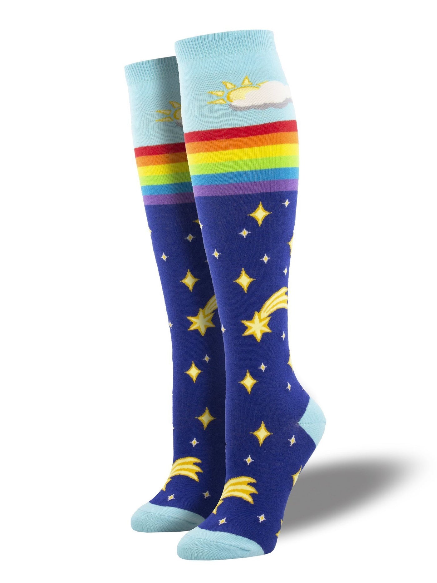Socksmith - Rainbow Star Knee High Socks | Women's - Knock Your Socks Off