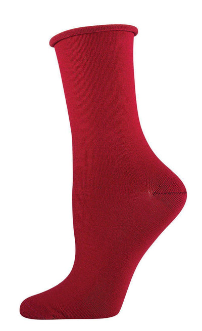 Socksmith - Roll Top Bamboo Crew Socks | Women's - Knock Your Socks Off