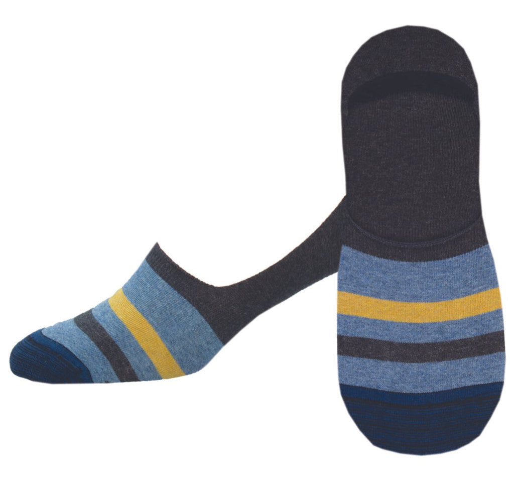Socksmith - Sailor Stripe No Show Socks | Men's - Knock Your Socks Off