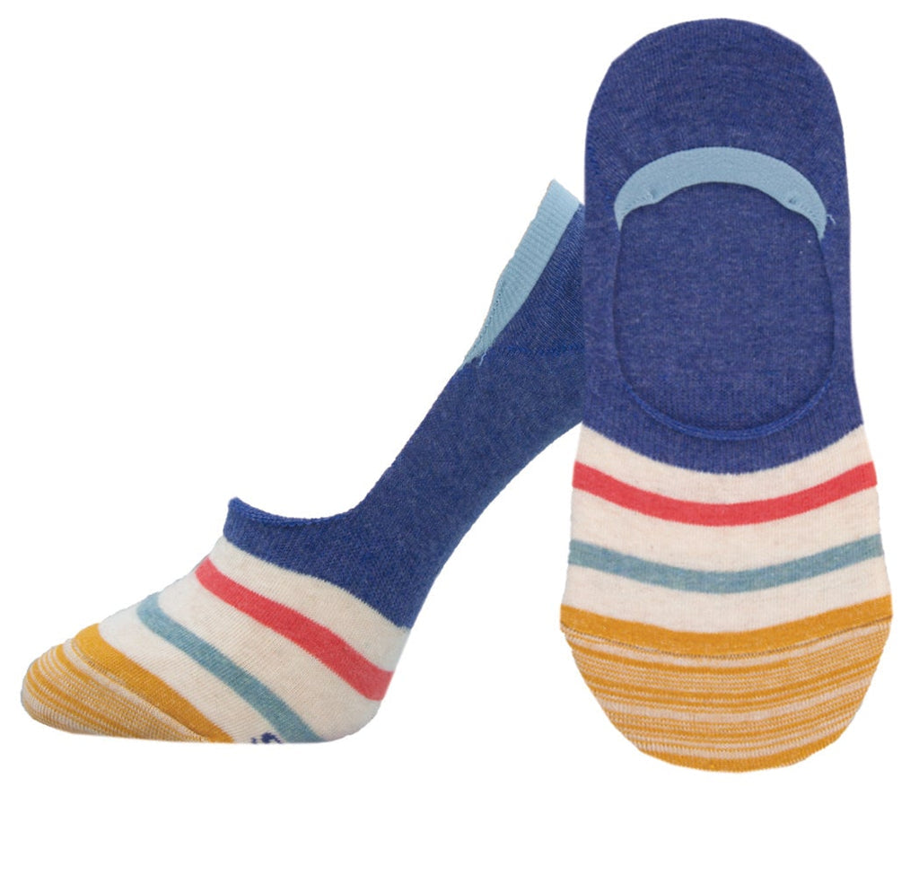 Socksmith - Sailor Stripe No-Show Socks | Women's - Knock Your Socks Off
