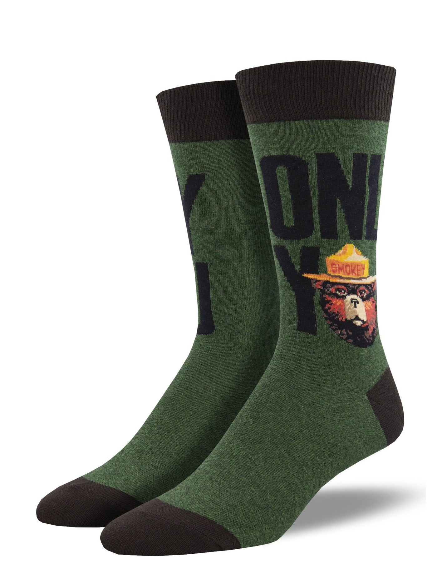 Socksmith - Smokey Bear: ONLY YOU Crew Socks | Men's - Knock Your Socks Off