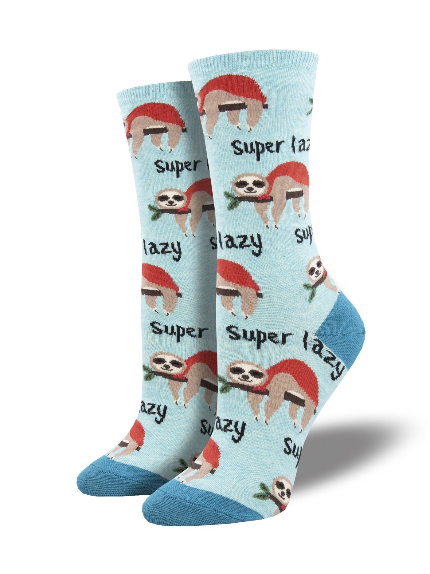 Socksmith - "Super Lazy" Sloth Crew Socks | Women's - Knock Your Socks Off