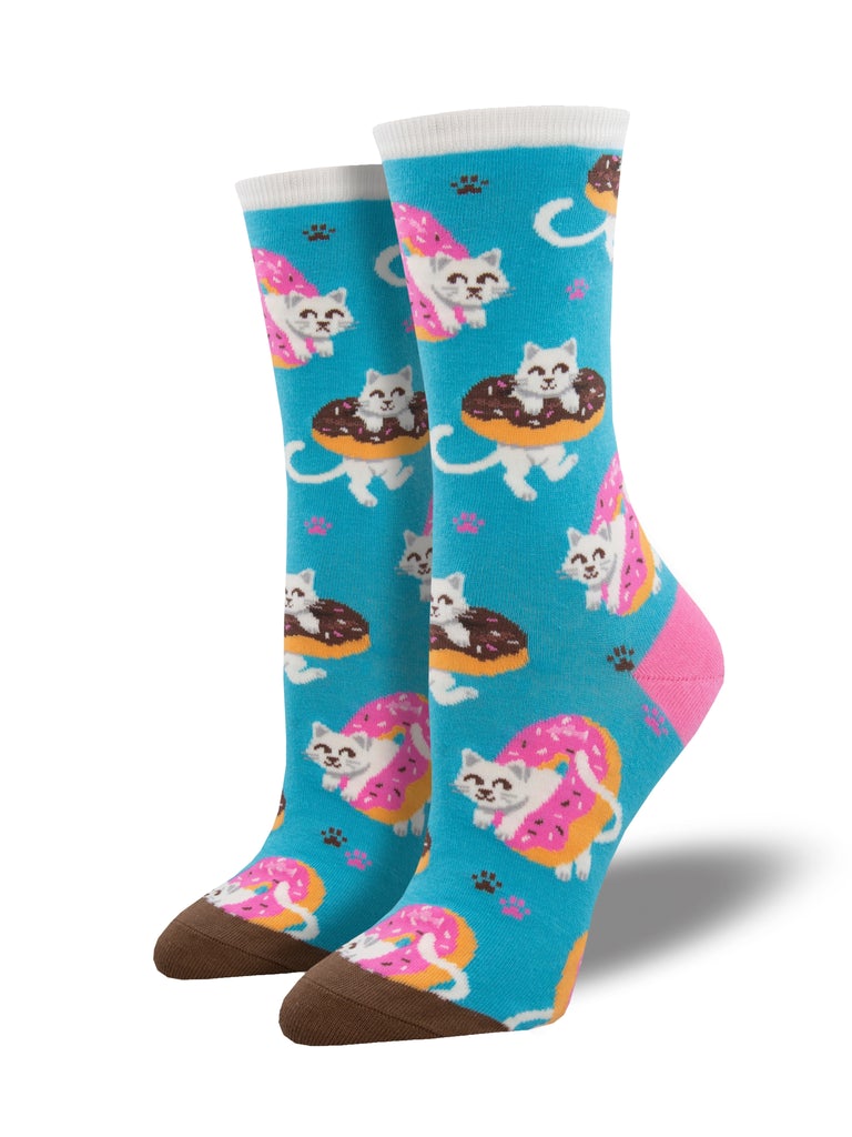 Socksmith - Sweet Treat Kitties Crew Socks | Women's - Knock Your Socks Off