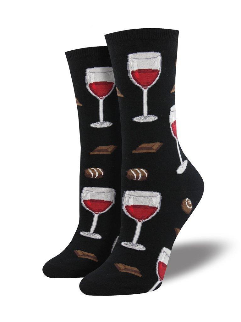 Socksmith - Time to Wine Down Crew Socks | Women's - Knock Your Socks Off