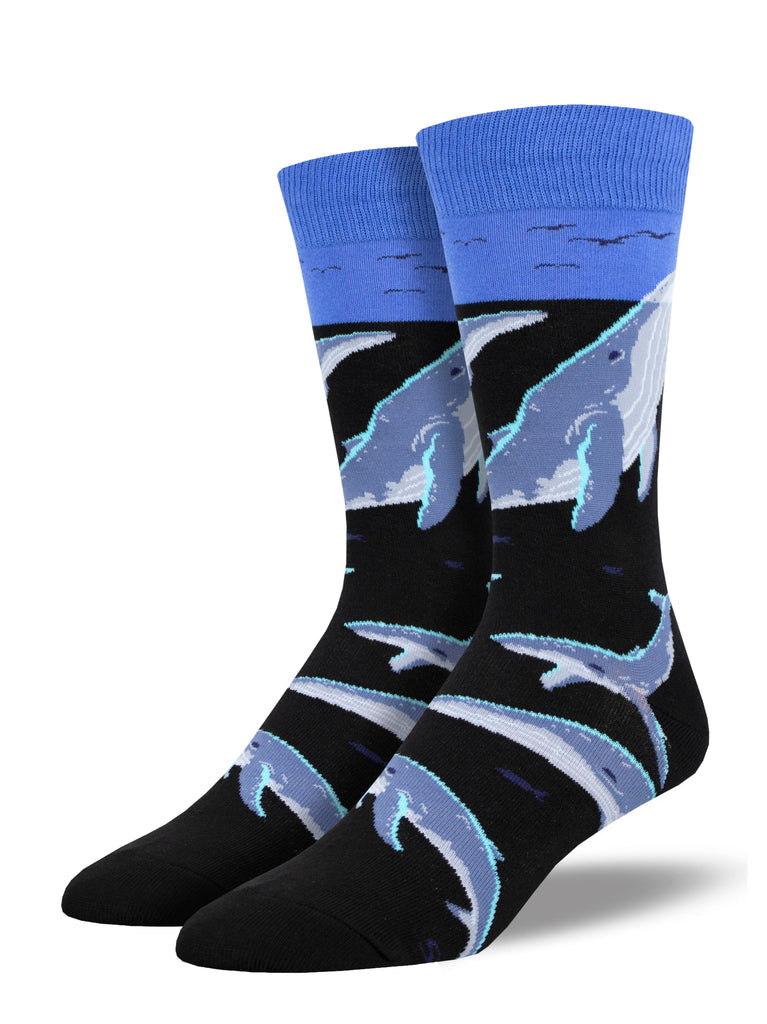 Socksmith - "Whale Watching" Crew Socks | Men's - Knock Your Socks Off