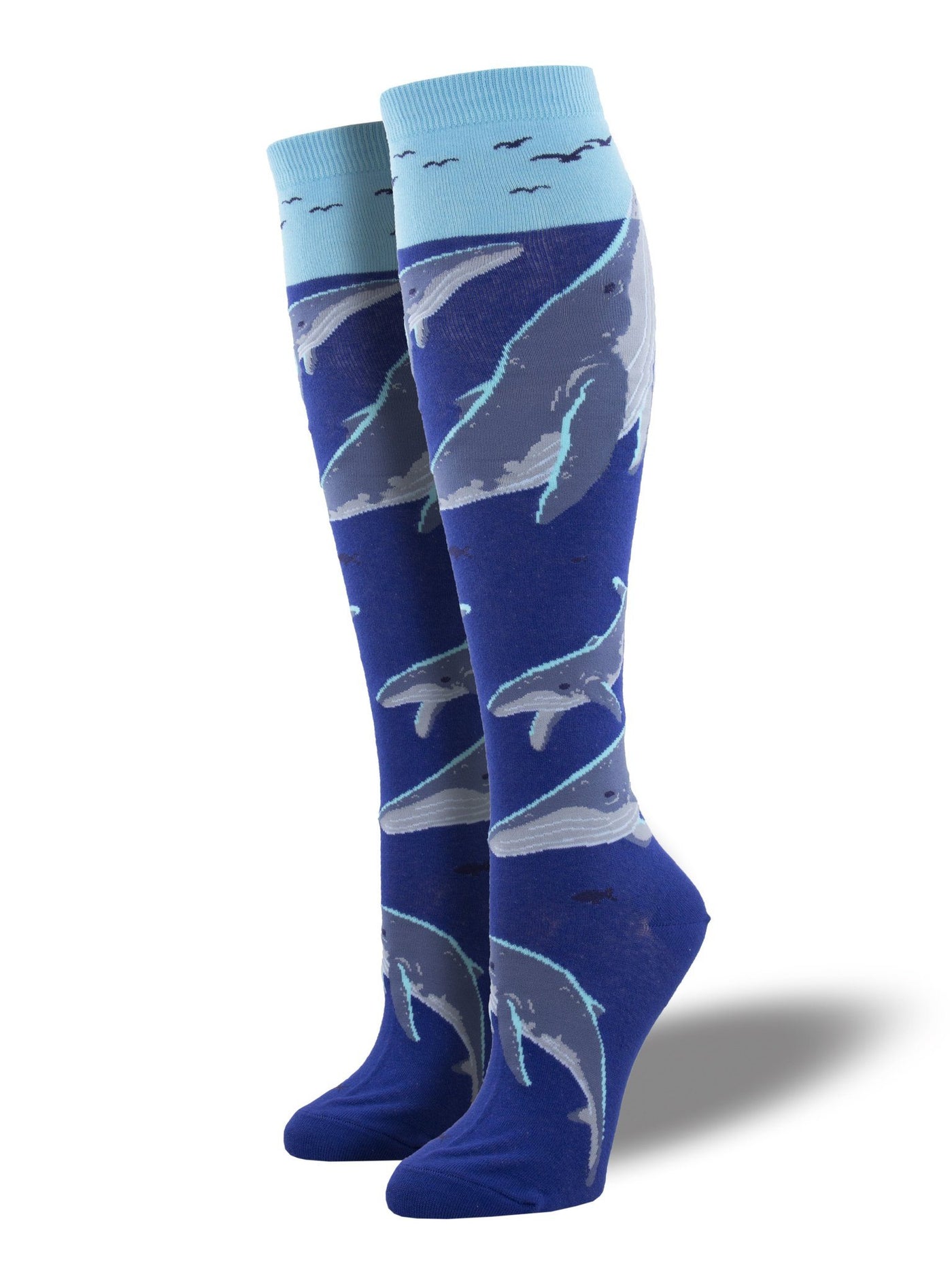 Socksmith - Whale Watching Knee High Socks | Women's - Knock Your Socks Off