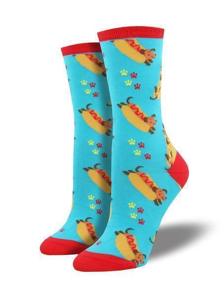 Socksmith - Wiener Dog Crew Socks | Women's - Knock Your Socks Off