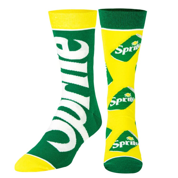 Sprite Split Crew Socks | Men's - Knock Your Socks Off