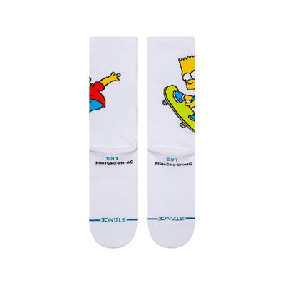 Stance - Bart Simpson Crew Socks | Men's - Knock Your Socks Off