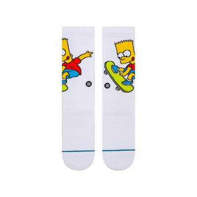 Stance - Bart Simpson Crew Socks | Men's - Knock Your Socks Off