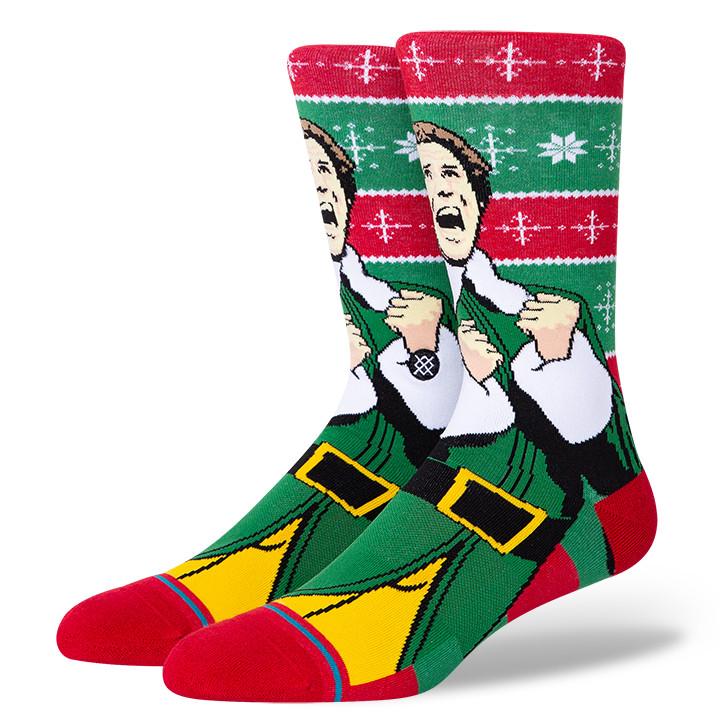 Stance - Elf: Cold Outside Crew Socks | Men's - Knock Your Socks Off