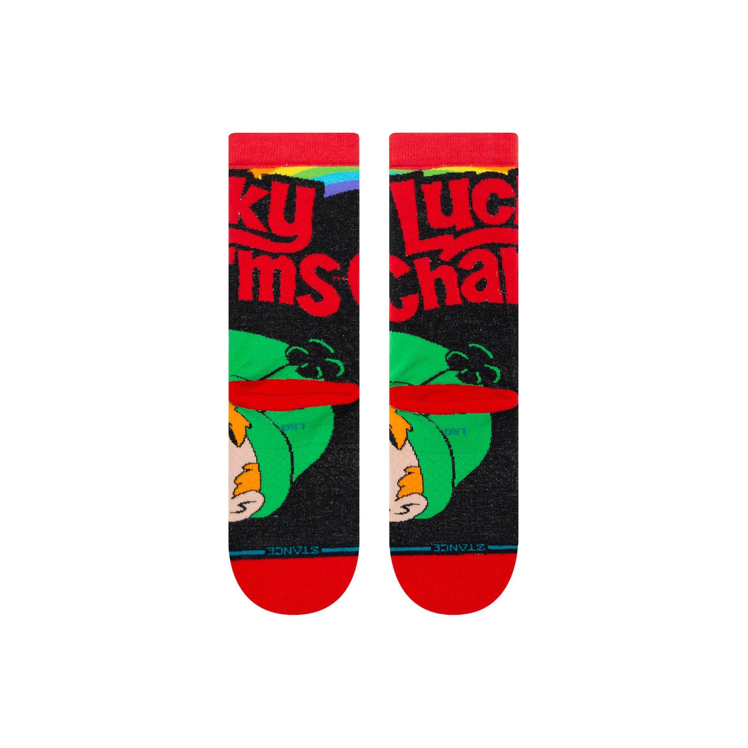 Toe-down view of the Lucky Charms kids&