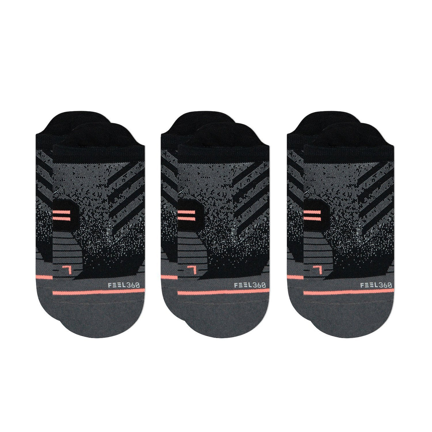 Stance - "Run Tab" Three Pair Pack No Show Socks | Women's - Knock Your Socks Off