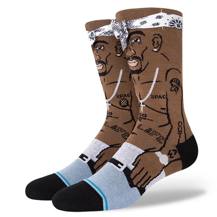 Stance - Tupac Resurrected Crew Socks | Men's - Knock Your Socks Off