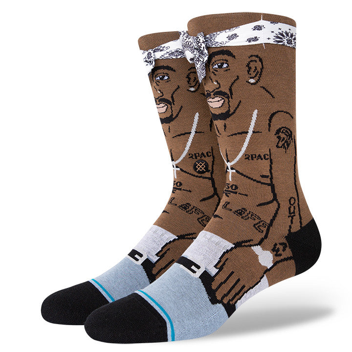 Stance - Tupac Resurrected Crew Socks | Women's - Knock Your Socks Off