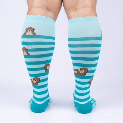 STRETCH-IT™ My Otter Foot Knee High Socks | Women's - Knock Your Socks Off