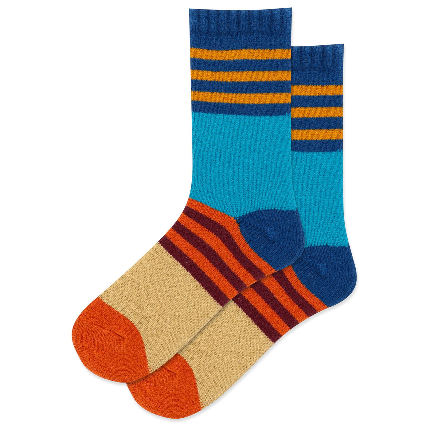 Stripe Boot Crew Socks | Women's - Knock Your Socks Off