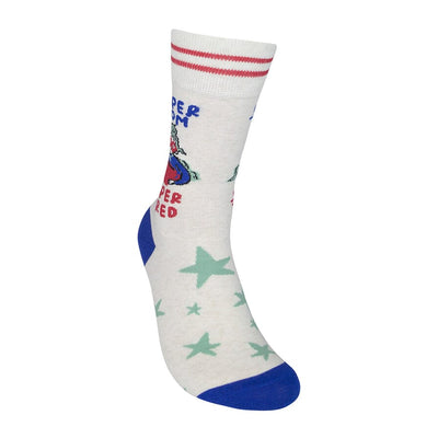Super Mom. Super Tired Crew Socks | Unisex - Knock Your Socks Off