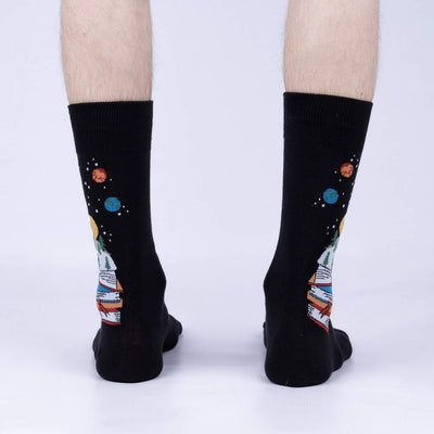 Take a Look, It's in a Book Crew Socks | Men's - Knock Your Socks Off