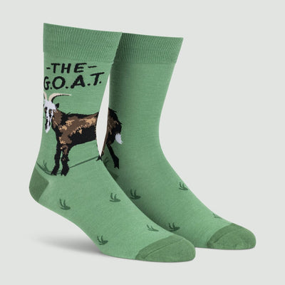 The G.O.A.T. Crew Socks | Men's - Knock Your Socks Off