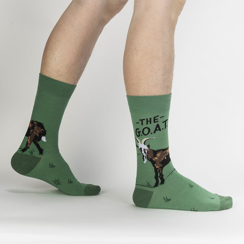 The G.O.A.T. Crew Socks | Men's - Knock Your Socks Off