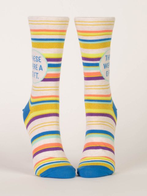 "These Were A Gift" Crew Socks | Women&