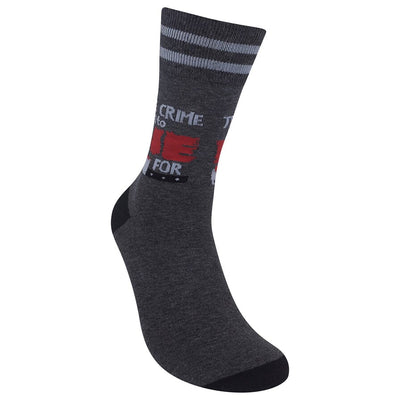 True Crime Is To Die For Crew Socks | Unisex - Knock Your Socks Off