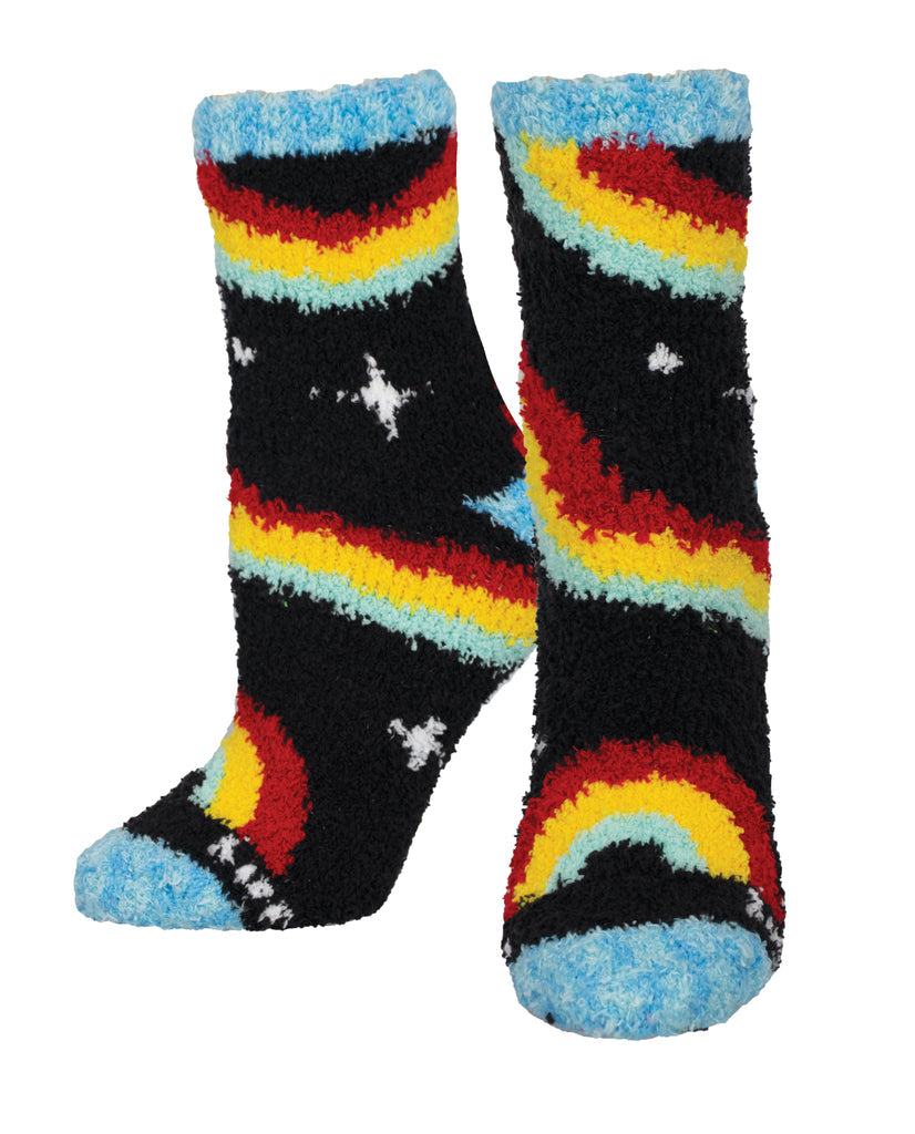 Warm & Cozy Rainbow Crew Socks | Women's - Knock Your Socks Off
