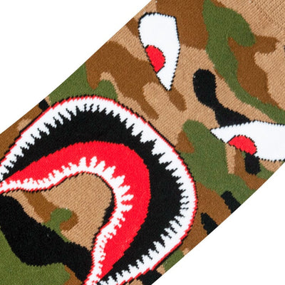 Warplane Camo Crew Socks | Men's - Knock Your Socks Off