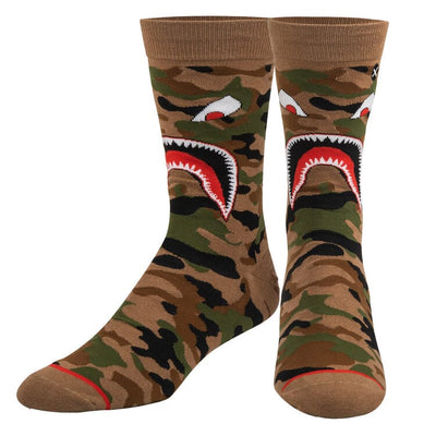 Warplane Camo Crew Socks | Men's - Knock Your Socks Off