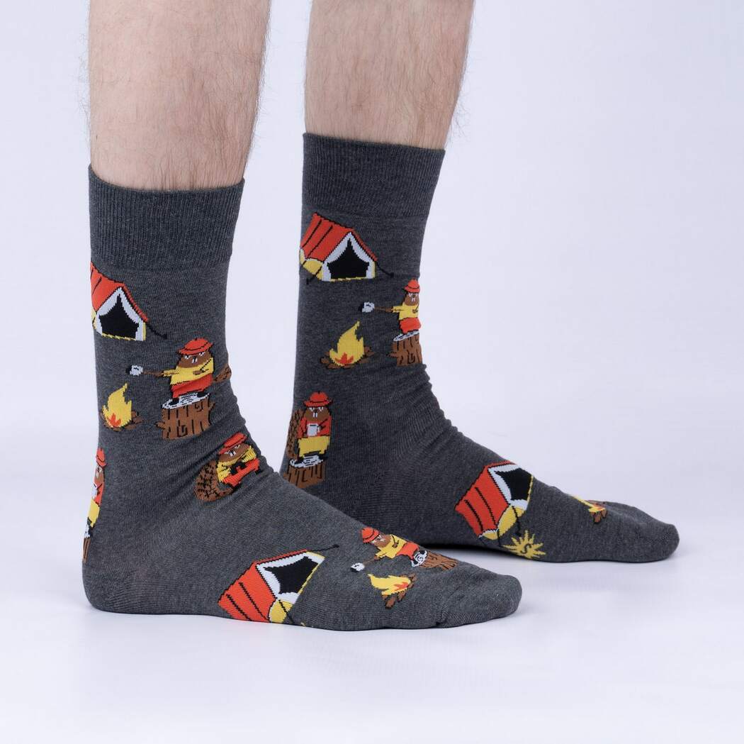 What Wood You Say? Crew Socks | Men's - Knock Your Socks Off