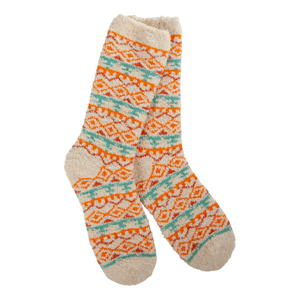 Wheat Cozy Winter Crew Socks | Women's - Knock Your Socks Off
