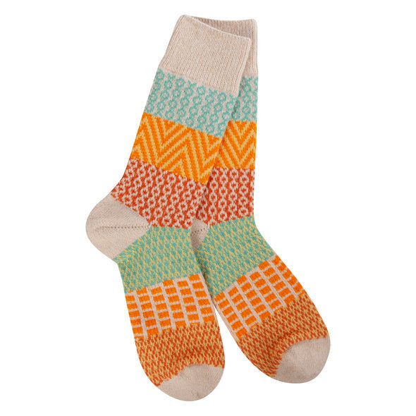 Wheat Gallery Crew Socks | Women's - Knock Your Socks Off