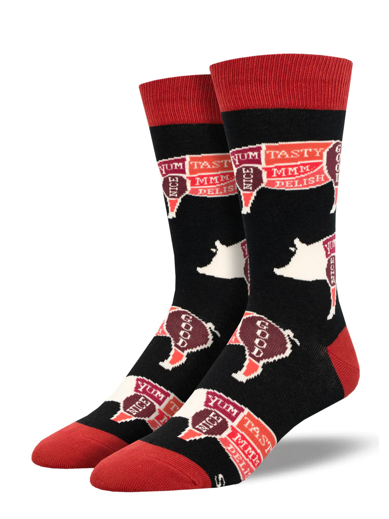 Whole Hog Crew Socks | Men's - Knock Your Socks Off