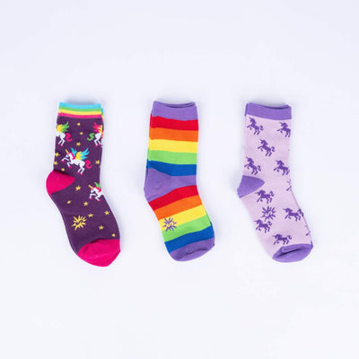 Winging It Junior Crew Socks 3-Pack | Kids' - Knock Your Socks Off