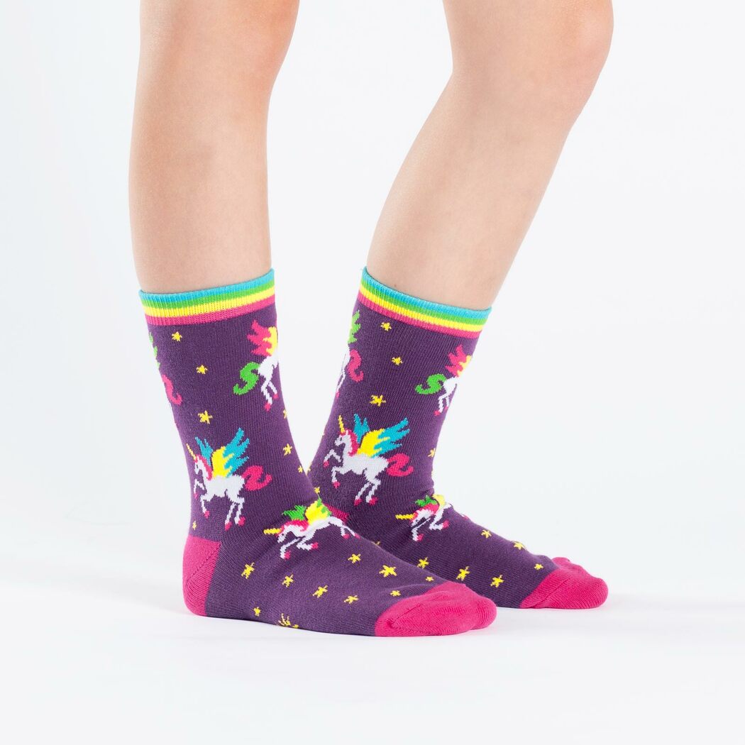 Winging It Youth Crew Socks 3-Pack | Kids' - Knock Your Socks Off