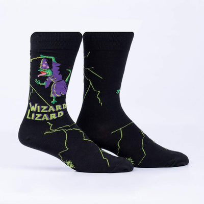 Wizard Lizard Crew Socks | Men's - Knock Your Socks Off