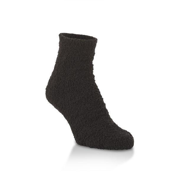 World's Softest - Black Cozy Quarter Ankle Socks | Women's - Knock Your Socks Off