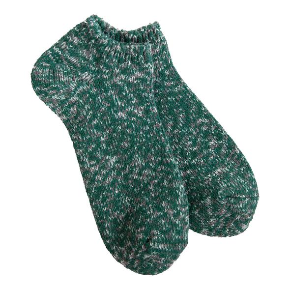 World's Softest - Green Multi Ragg Low Socks | Women's - Knock Your Socks Off