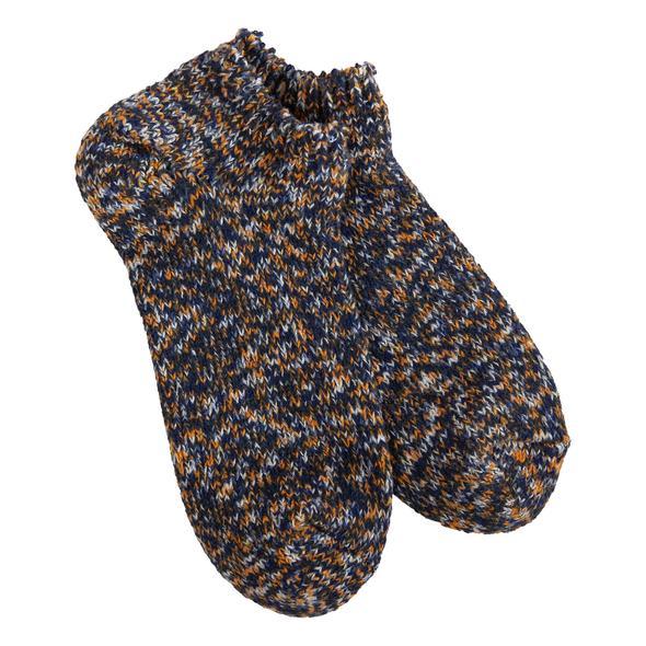 World's Softest - Navy Multi Ragg Low Socks | Women's - Knock Your Socks Off