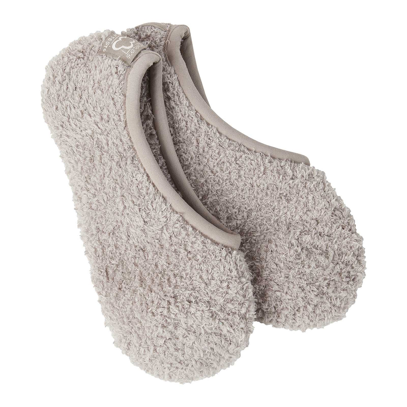 World's Softest - Taupe Cozy Footsie Slipper Socks | Women's - Knock Your Socks Off
