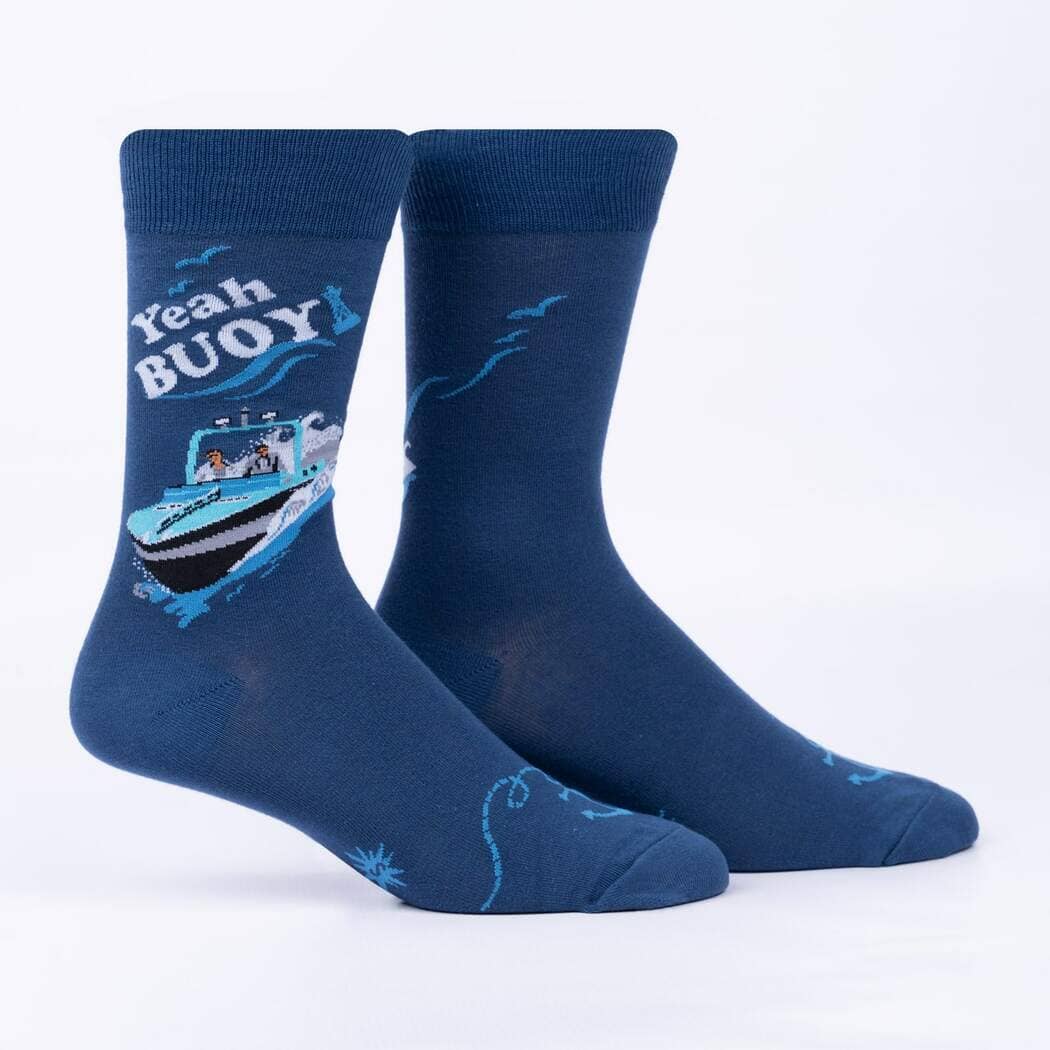 Yeah Buoy! Crew Socks | Men's - Knock Your Socks Off