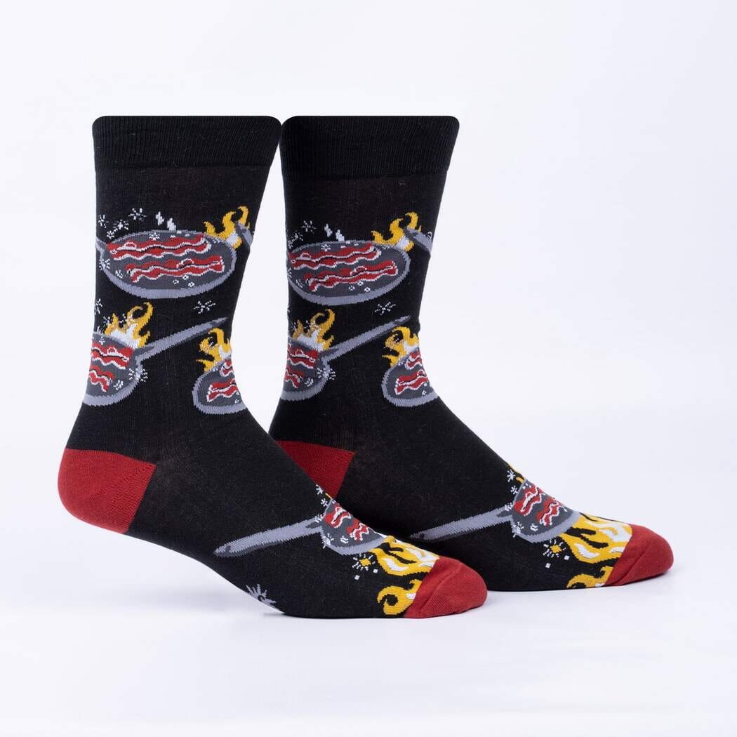 You're Bacon Me Hungry Crew Socks | Men's - Knock Your Socks Off