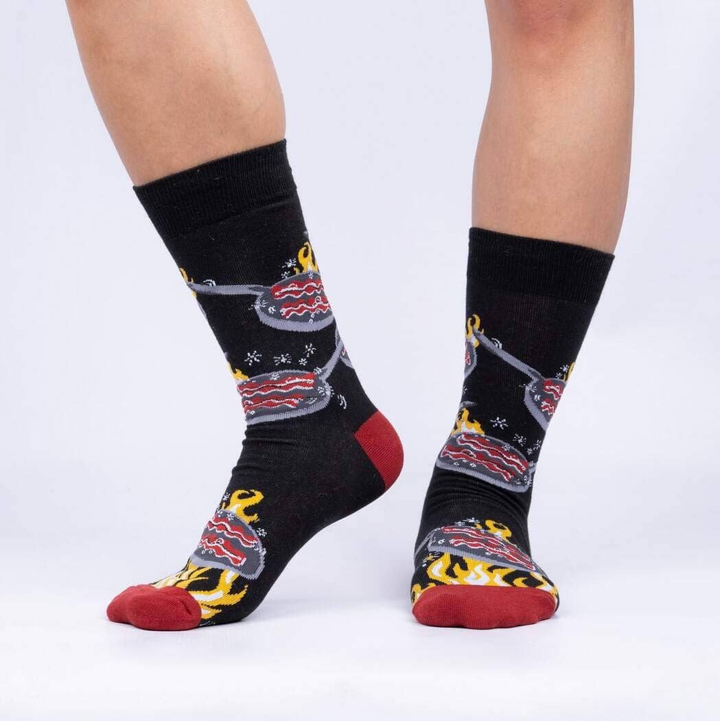 You're Bacon Me Hungry Crew Socks | Men's - Knock Your Socks Off